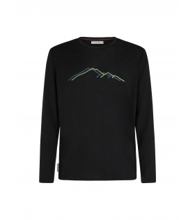 Тениска Icebreaker Merino 150 Tech Lite LS T-Shirt Rainer Ridge M's