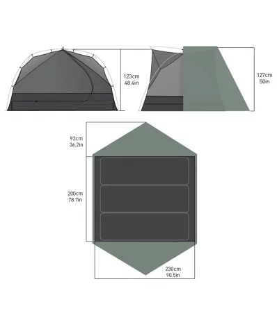 Палатка Sea to Summit Tension Ridge Ikos TR3