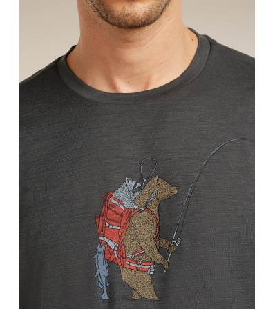 Тениска Icebreaker Merino 150 Tech Lite SS Tee Bear Catch M's